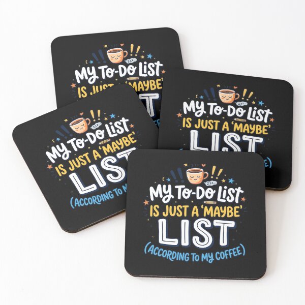 Item preview, Funny Coffee Lover My To Do List Is Just A Maybe List designed and sold by MCV-Designs.