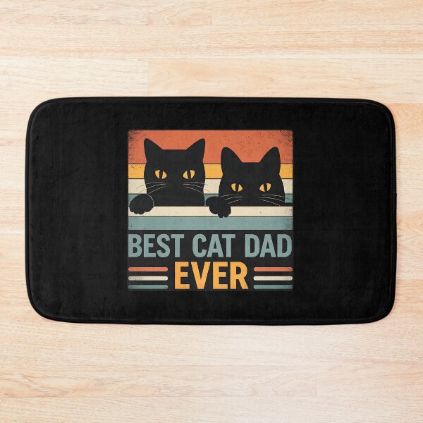 Item preview, Best Cat Dad Ever Retro Vintage Black Cats designed and sold by Dmo3HarkoArt.