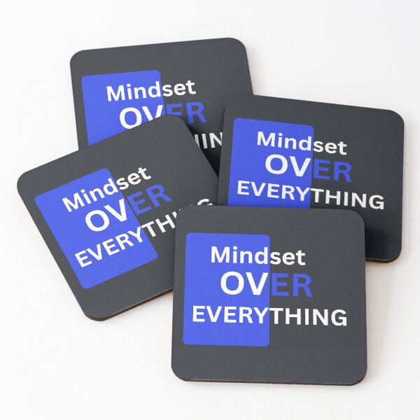 Item preview, Mindset Over Everything – Motivational Minimalist Typography designed and sold by Kruti Collection.