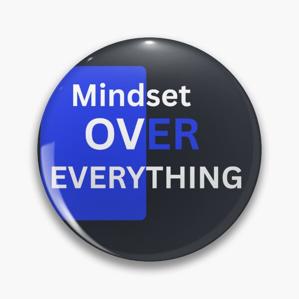 Item preview, Mindset Over Everything – Motivational Minimalist Typography designed and sold by Kruti Collection.