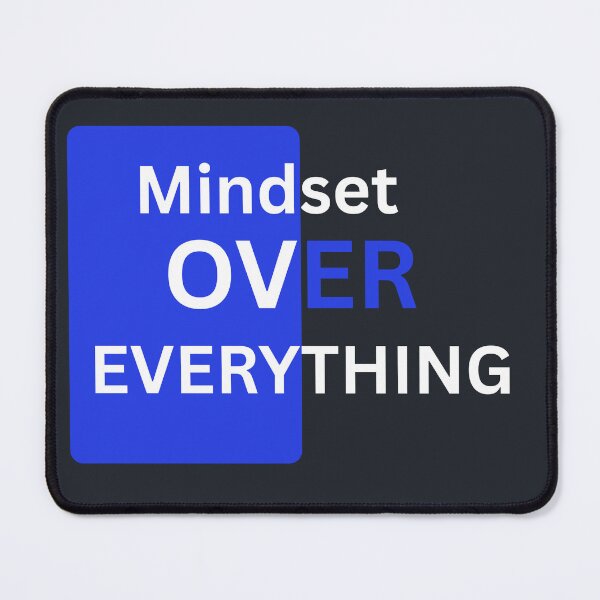 Item preview, Mindset Over Everything – Motivational Minimalist Typography designed and sold by Kruti Collection.