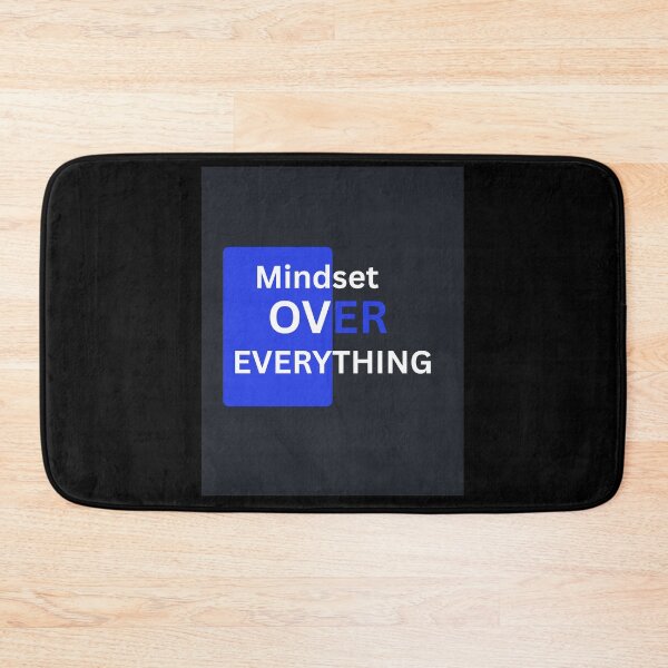 Item preview, Mindset Over Everything – Motivational Minimalist Typography designed and sold by Kruti Collection.