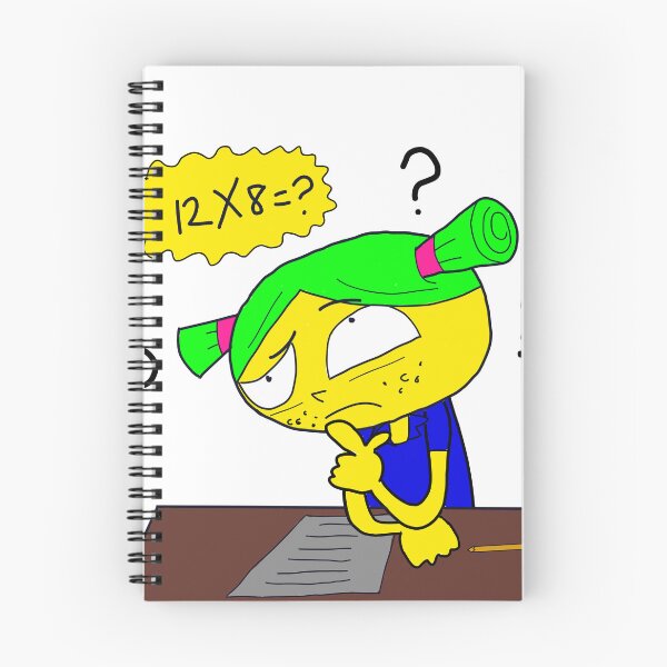 Item preview, Confused Math Test Anxiety Darla - Quirky Cartoon Art designed and sold by pixelblotshop.