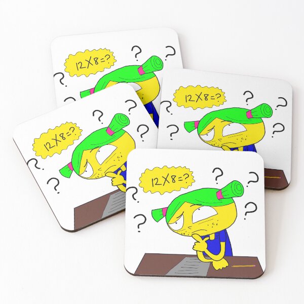 Item preview, Confused Math Test Anxiety Darla - Quirky Cartoon Art designed and sold by pixelblotshop.