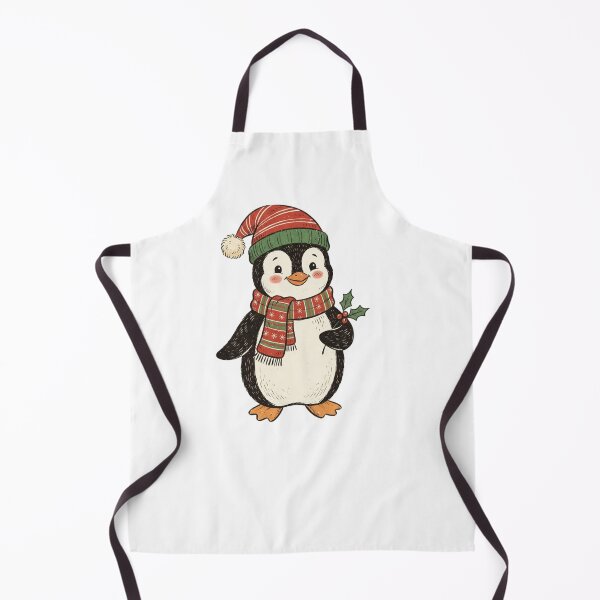 Item preview, Vintage Christmas Penguin with Santa Hat  designed and sold by SOUFIANE1991.
