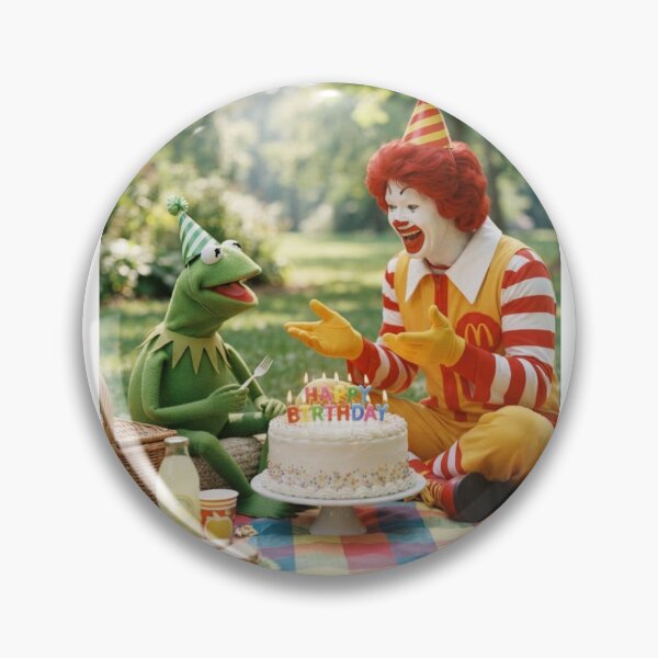 Item preview, Ronald mcdonald kermit the frog elmo grover miss piggy meme memes funny parody birthday christmas  designed and sold by CheeseBlueprint.