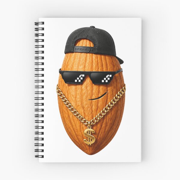 Item preview, Cool Almond with Sunglasses and Gold Chain designed and sold by wiwiart.