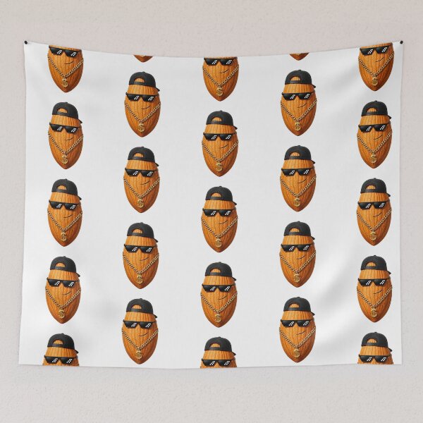 Item preview, Cool Almond with Sunglasses and Gold Chain designed and sold by wiwiart.