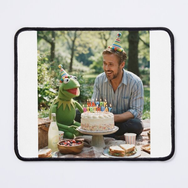 Item preview, Ryan gosling kermit the frog elmo grover miss piggy meme memes funny parody birthday christmas designed and sold by CheeseBlueprint.
