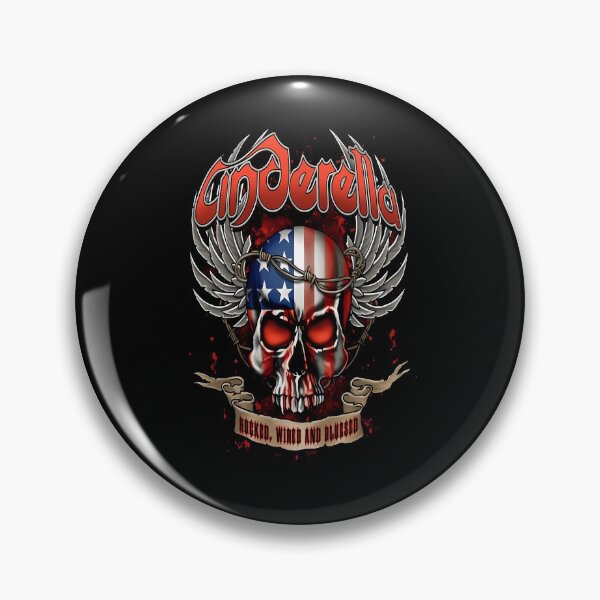 Item preview, Cinderella Rocked Wired And Bluesed American Flag Skull designed and sold by kryza-design.