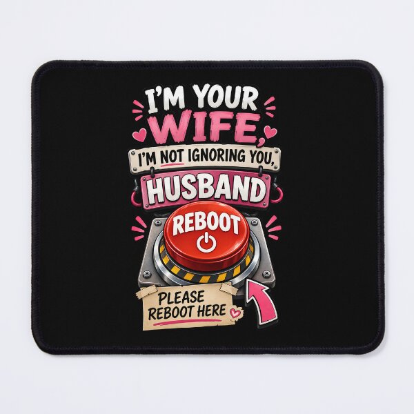 Item preview, Not Ignoring You Please Reboot Me - Fun Husband Wife Reboot Button designed and sold by Genius Geek.