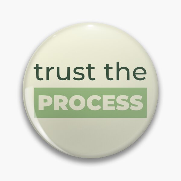 Item preview, Trust The Process - Minimalist Motivational Typography (Sage Green) designed and sold by RetroNeon.