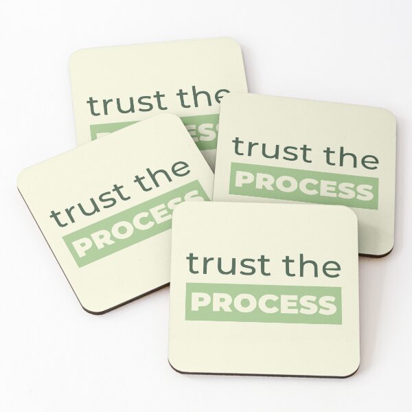Item preview, Trust The Process - Minimalist Motivational Typography (Sage Green) designed and sold by RetroNeon.