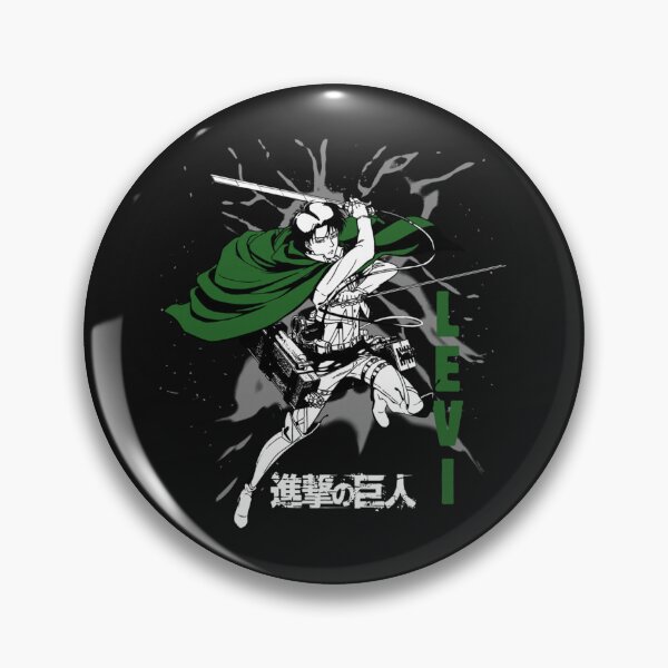 Item preview, AO Titan Levi Swirls Attack Pose and Logo Anime Long Sleeve designed and sold by SusanaElls.