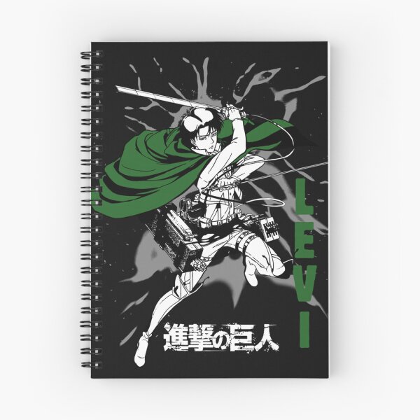 Item preview, AO Titan Levi Swirls Attack Pose and Logo Anime Long Sleeve designed and sold by SusanaElls.