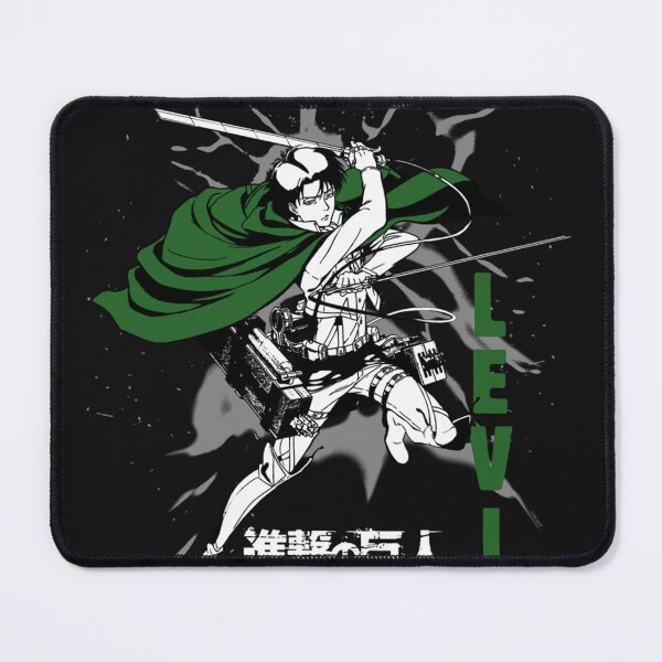 Item preview, AO Titan Levi Swirls Attack Pose and Logo Anime Long Sleeve designed and sold by SusanaElls.