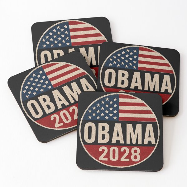 Item preview, Obama 2028 Retro American Flag Political Election  designed and sold by Abigaildixon92.