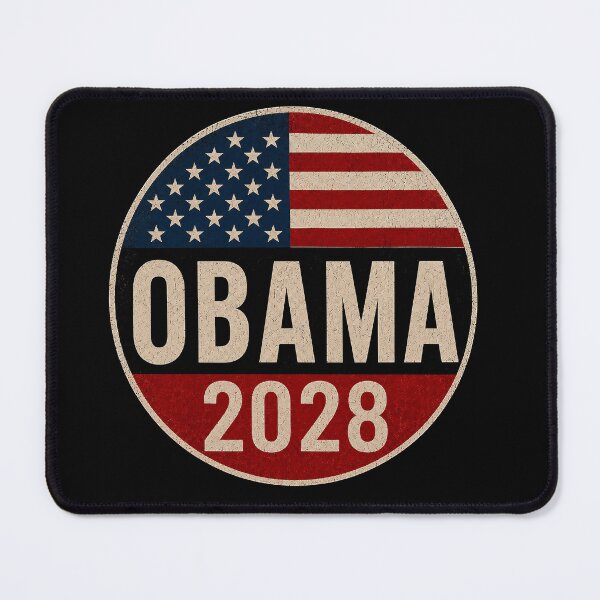 Item preview, Obama 2028 Retro American Flag Political Election  designed and sold by Abigaildixon92.