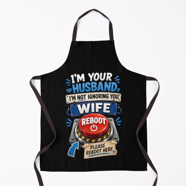 Item preview, I'm Not Ignoring You Please Reboot Me - Fun Husband Wife Reboot Button designed and sold by Genius Geek.