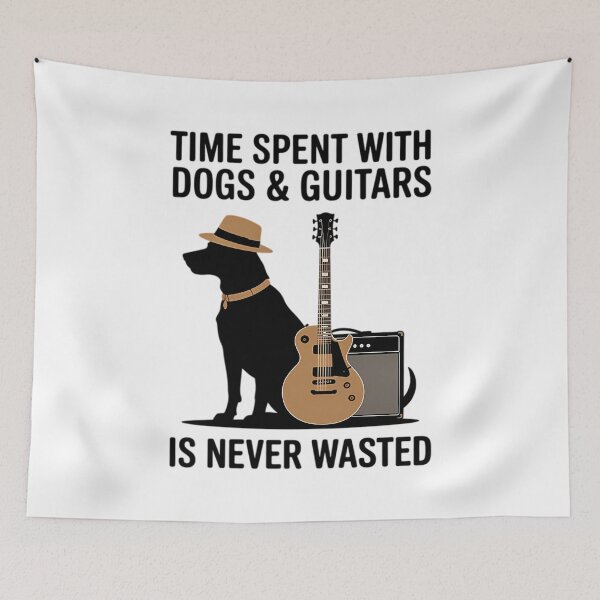 Item preview, Time Spent With Dogs And Guitars Is Never Wasted designed and sold by Aulianarrt.