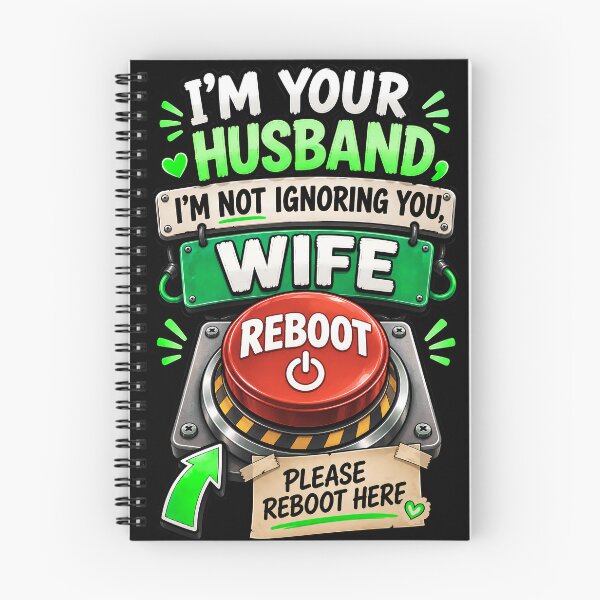Item preview, I'm Not Ignoring You Please Reboot Me - Fun Husband Wife Reboot Button designed and sold by Genius Geek.