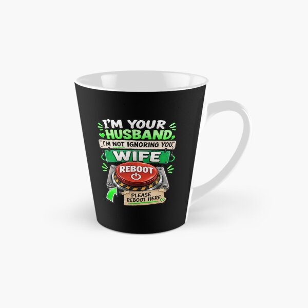 Item preview, I'm Not Ignoring You Please Reboot Me - Fun Husband Wife Reboot Button designed and sold by Genius Geek.