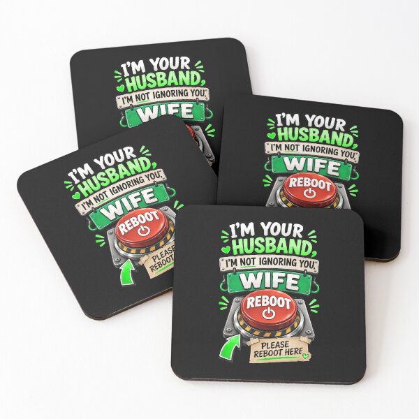 Item preview, I'm Not Ignoring You Please Reboot Me - Fun Husband Wife Reboot Button designed and sold by Genius Geek.
