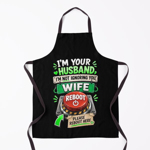 Item preview, I'm Not Ignoring You Please Reboot Me - Fun Husband Wife Reboot Button designed and sold by Genius Geek.