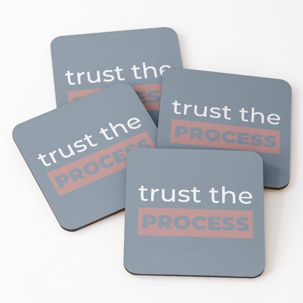 Item preview, Trust The Process - Aesthetic Block Text (Dusty Rose) designed and sold by RetroNeon.