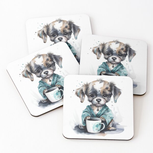 Item preview, Cute Puppy & Coffee designed and sold by prettykaler.