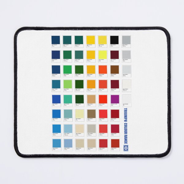 Item preview, British Leyland Triumph 1970's colour chart print designed and sold by RJWautographics.