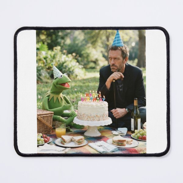 Item preview, Doctor house kermit the frog elmo grover miss piggy meme memes funny parody birthday christmas designed and sold by CheeseBlueprint.