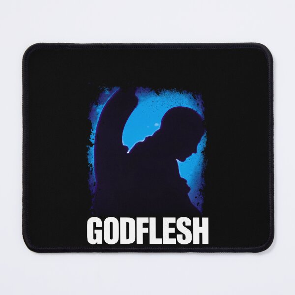 Item preview, Silhouette Of A Person Against A Textured Blue Grunge Background With White Text designed and sold by ashajabar.