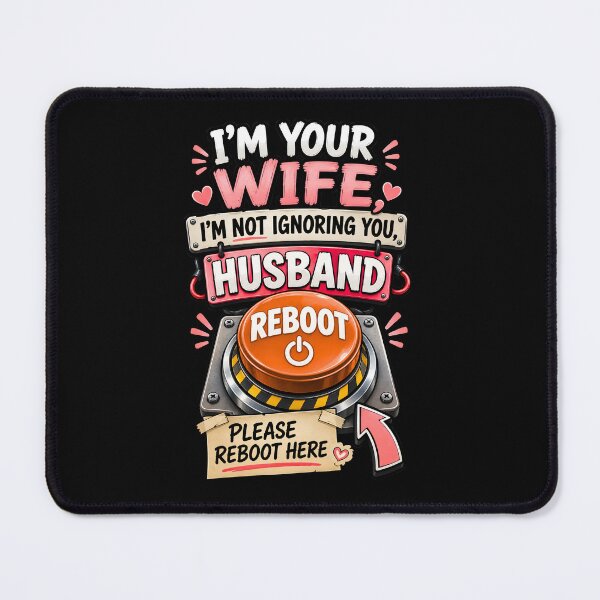 Item preview, I'm Not Ignoring You Please Reboot Me - Fun Husband Wife Reboot Button designed and sold by Genius Geek.
