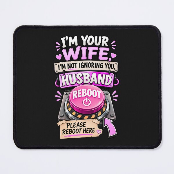 Item preview, I'm Not Ignoring You Please Reboot Me - Fun Husband Wife Reboot Button designed and sold by Genius Geek.