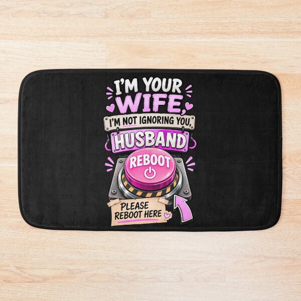 Item preview, I'm Not Ignoring You Please Reboot Me - Fun Husband Wife Reboot Button designed and sold by Genius Geek.