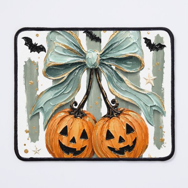 Item preview, Elegantes calabazas de Halloween con lazo - Diseño de Halloween en color verde salvia designed and sold by BackTWO.