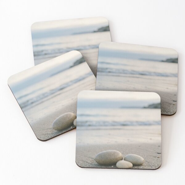 Item preview, Tranquil Trio: Smooth Beach Stones at the Water's Edge designed and sold by Zaramodo.