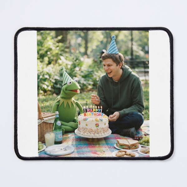 Item preview, Michael cera kermit the frog elmo grover miss piggy meme memes funny parody birthday christmas designed and sold by CheeseBlueprint.