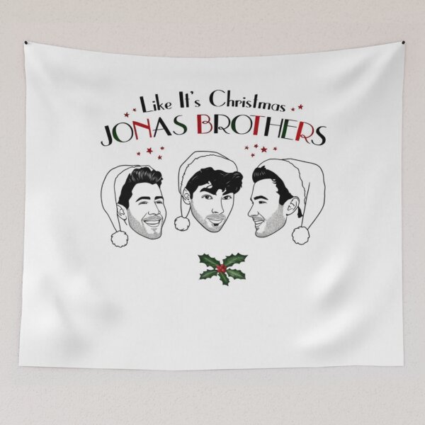 Aperçu de l'œuvre Noël des Jonas Brothers, 20e anniversaire, Jonas Brothers, Noël des Jonas Brothers créée et vendue par MarkerHarles.