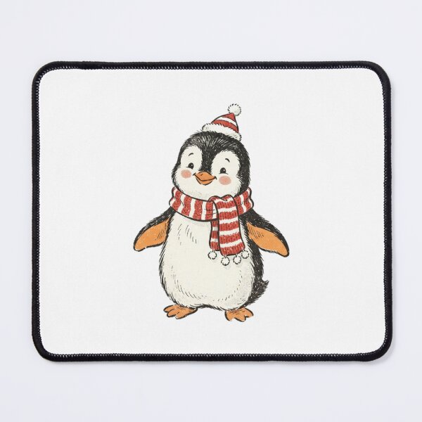 Item preview, Vintage Christmas Penguin with Santa Hat designed and sold by SOUFIANE1991.