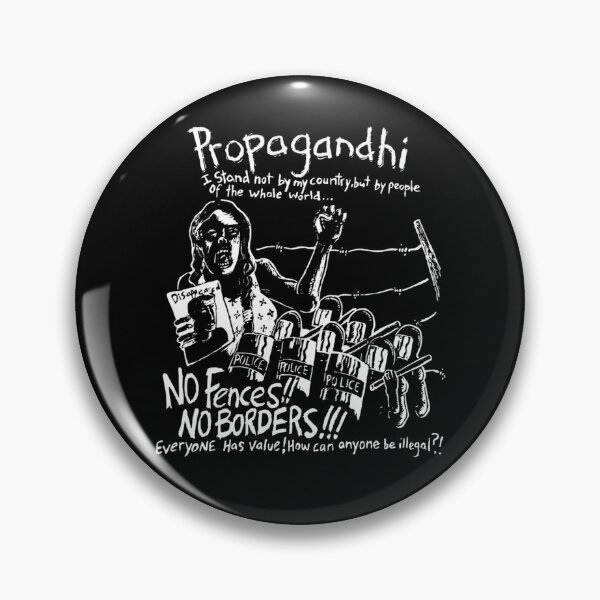 Item preview, Propagandhi No Fences No Borders Political Protest designed and sold by kryza-design.