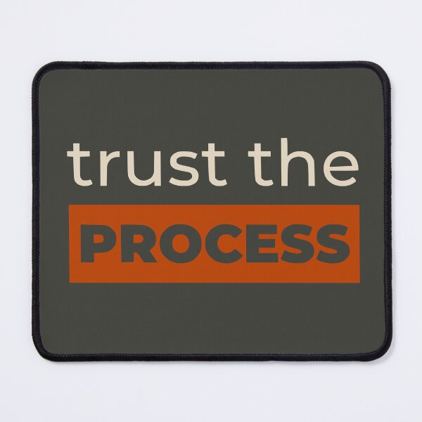 Item preview, Trust The Process - Earthy Mindful Quote (Terracotta Orange) designed and sold by RetroNeon.