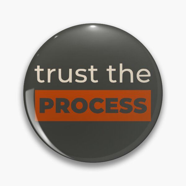 Item preview, Trust The Process - Earthy Mindful Quote (Terracotta Orange) designed and sold by RetroNeon.