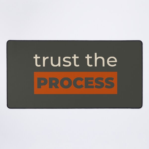 Item preview, Trust The Process - Earthy Mindful Quote (Terracotta Orange) designed and sold by RetroNeon.