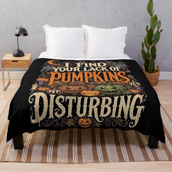 Item preview, I Find Your Lack of Pumpkins Disturbing Halloween Jack o lantern designed and sold by J-Style-Design.