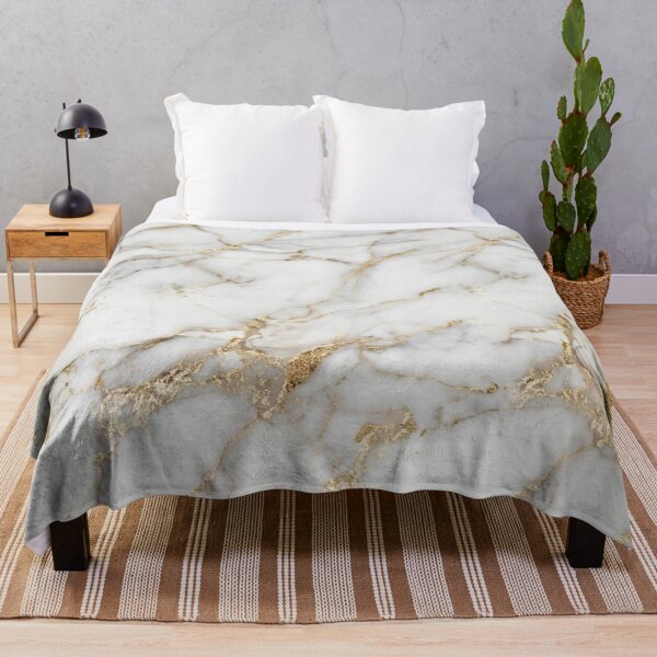 Item preview, White and Gold Marble Texture designed and sold by Rama KLK.