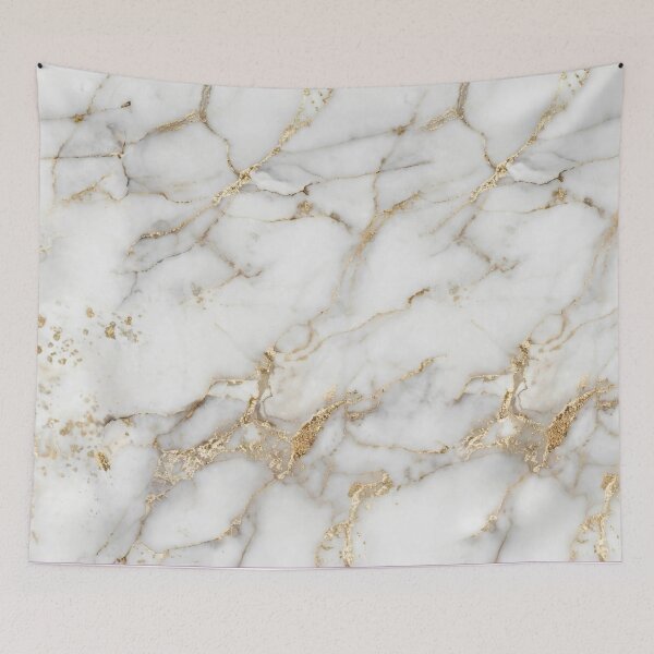 Item preview, White and Gold Marble Texture designed and sold by Rama KLK.