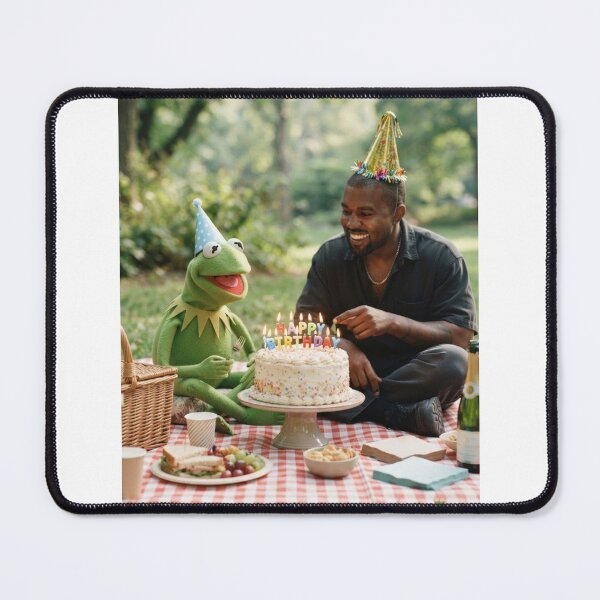 Item preview, Kanye west kermit the frog elmo grover miss piggy meme memes funny parody birthday christmas designed and sold by CheeseBlueprint.