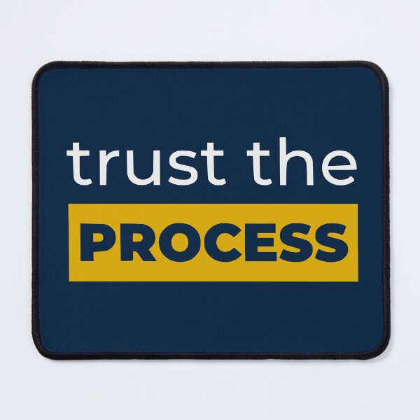 Item preview, Trust The Process - Bold Retro Highlight Box (Mustard Yellow) designed and sold by RetroNeon.